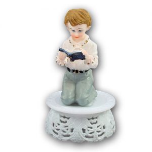 Item # 3826J - Communikant op Voetje Jongen - Polystone
