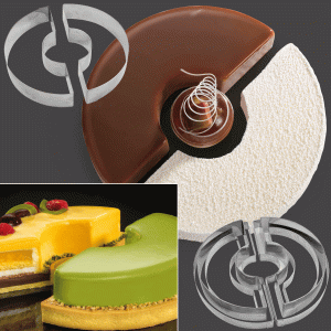 CakeIdea Inox Gebaksringen "Duetto"Ø24cm-0